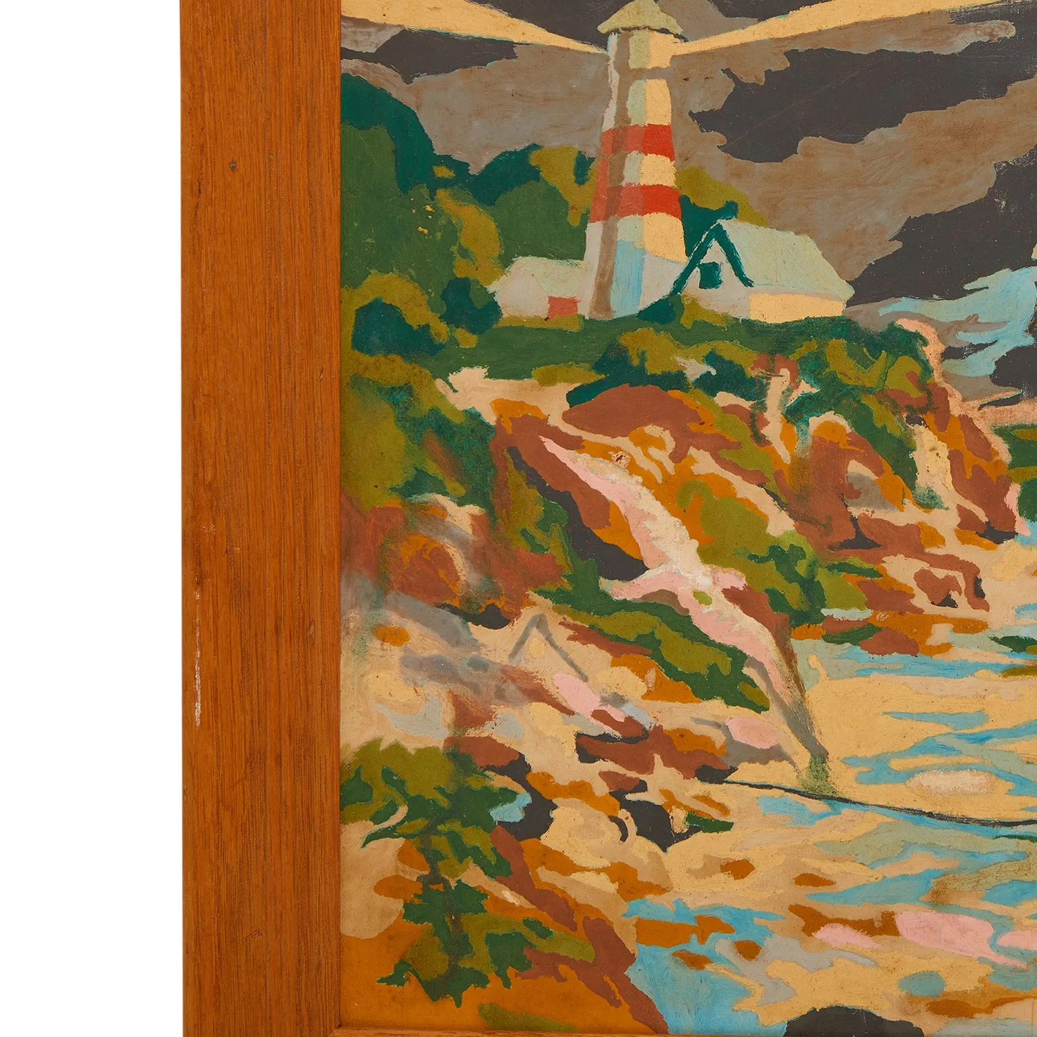 00.94 (A D) PBN Lighthouse on the Beach Painting