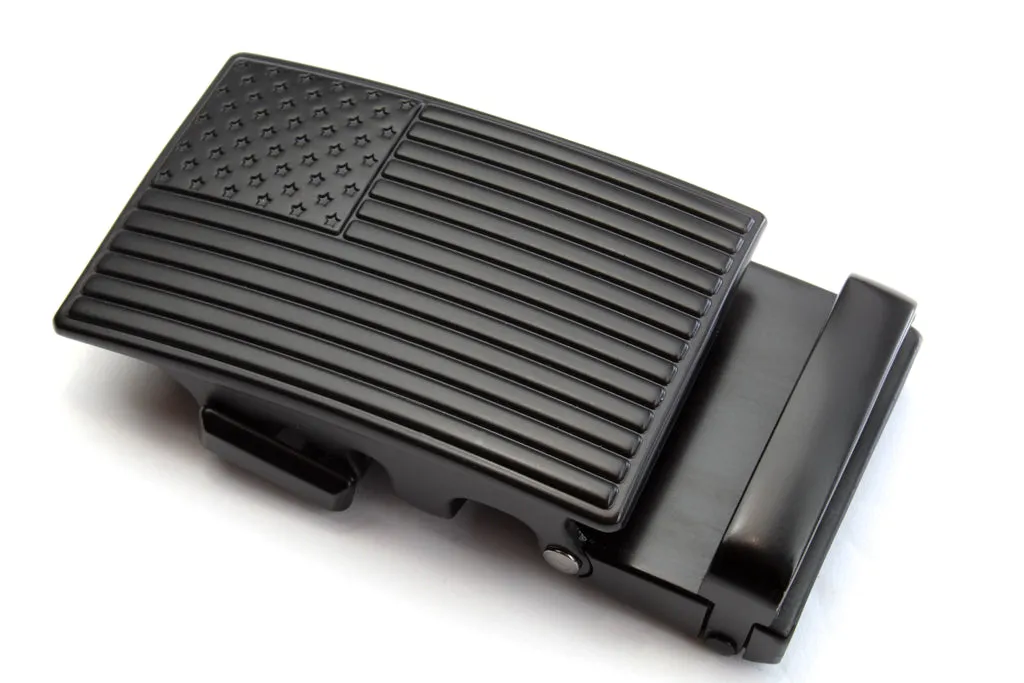 1.5" USA Flag Buckle in Black