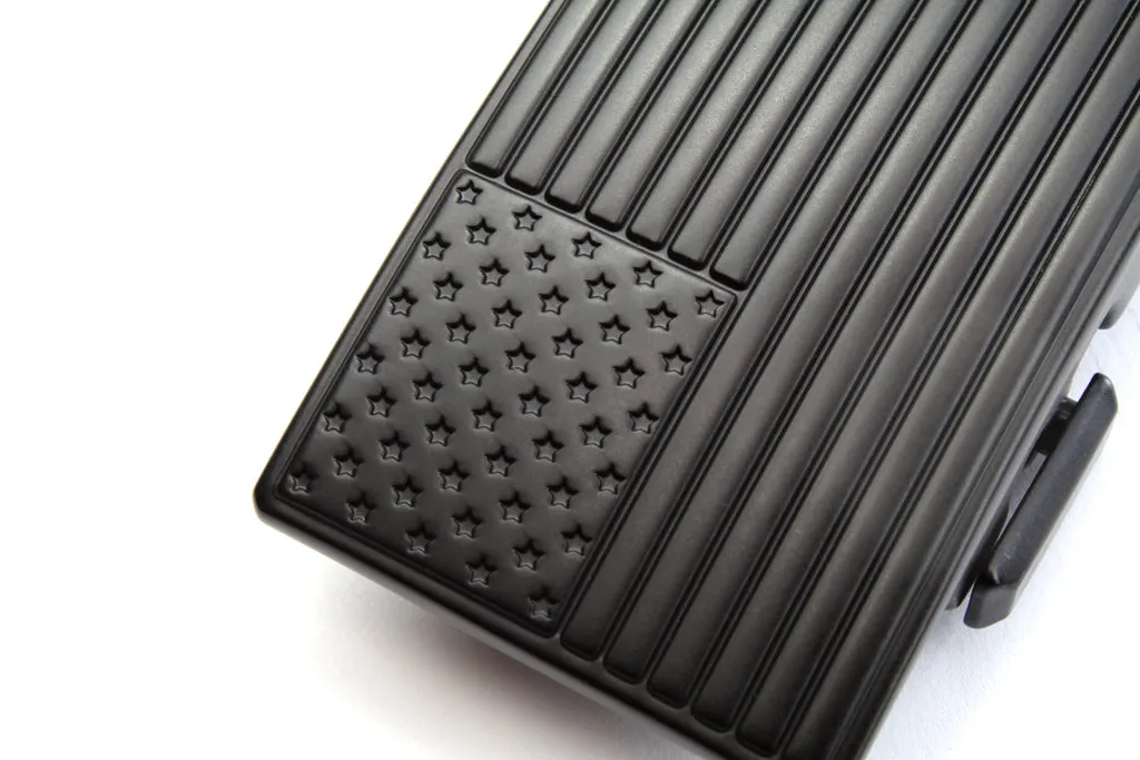 1.5" USA Flag Buckle in Black
