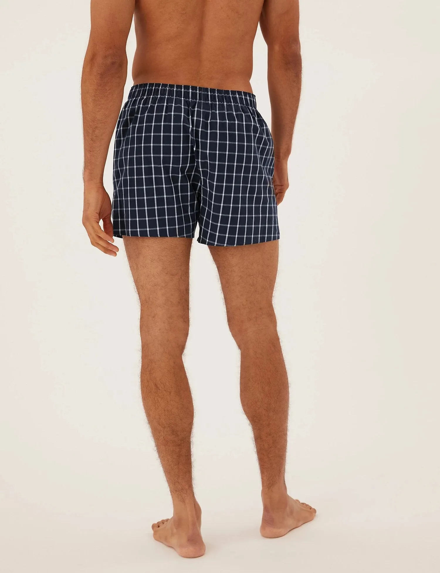 3pk Pure Cotton Printed Woven Boxers