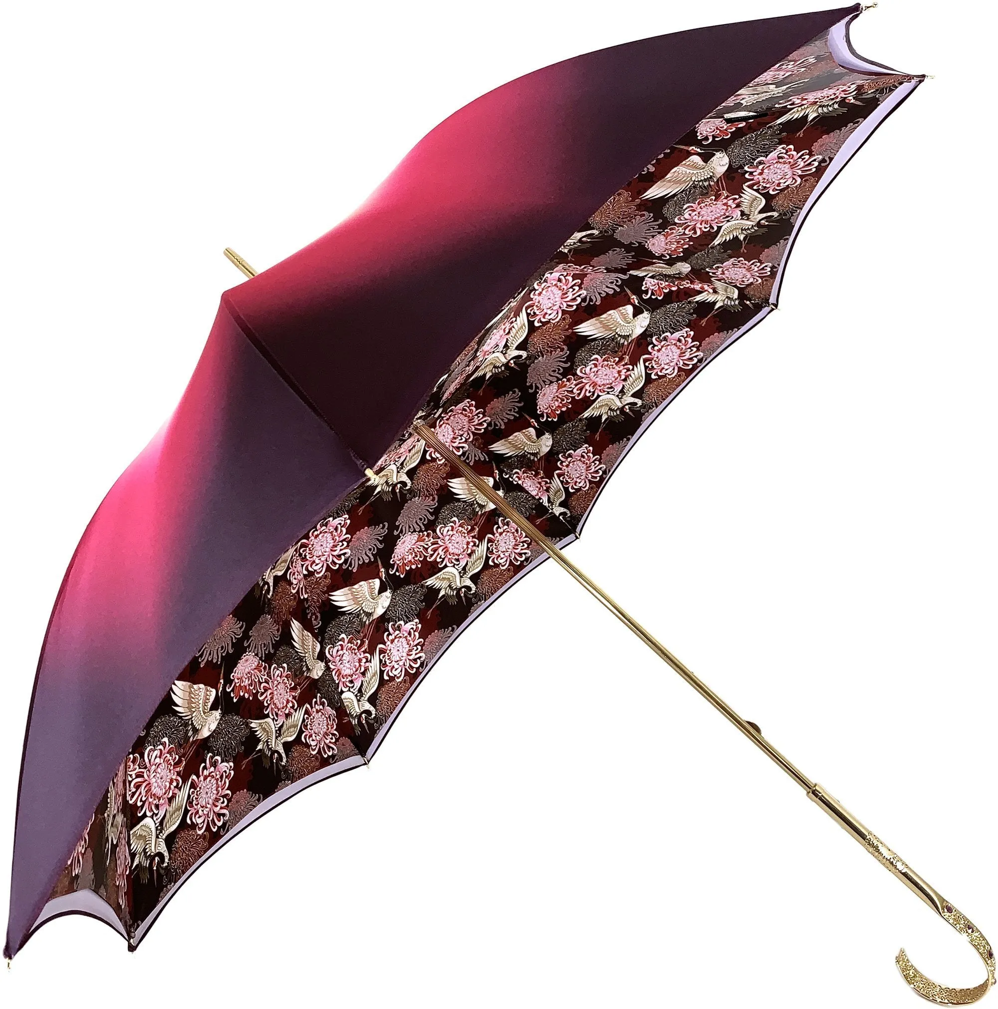 Beautiful Double Cloth Umbrella-  Exclusive Herons Design