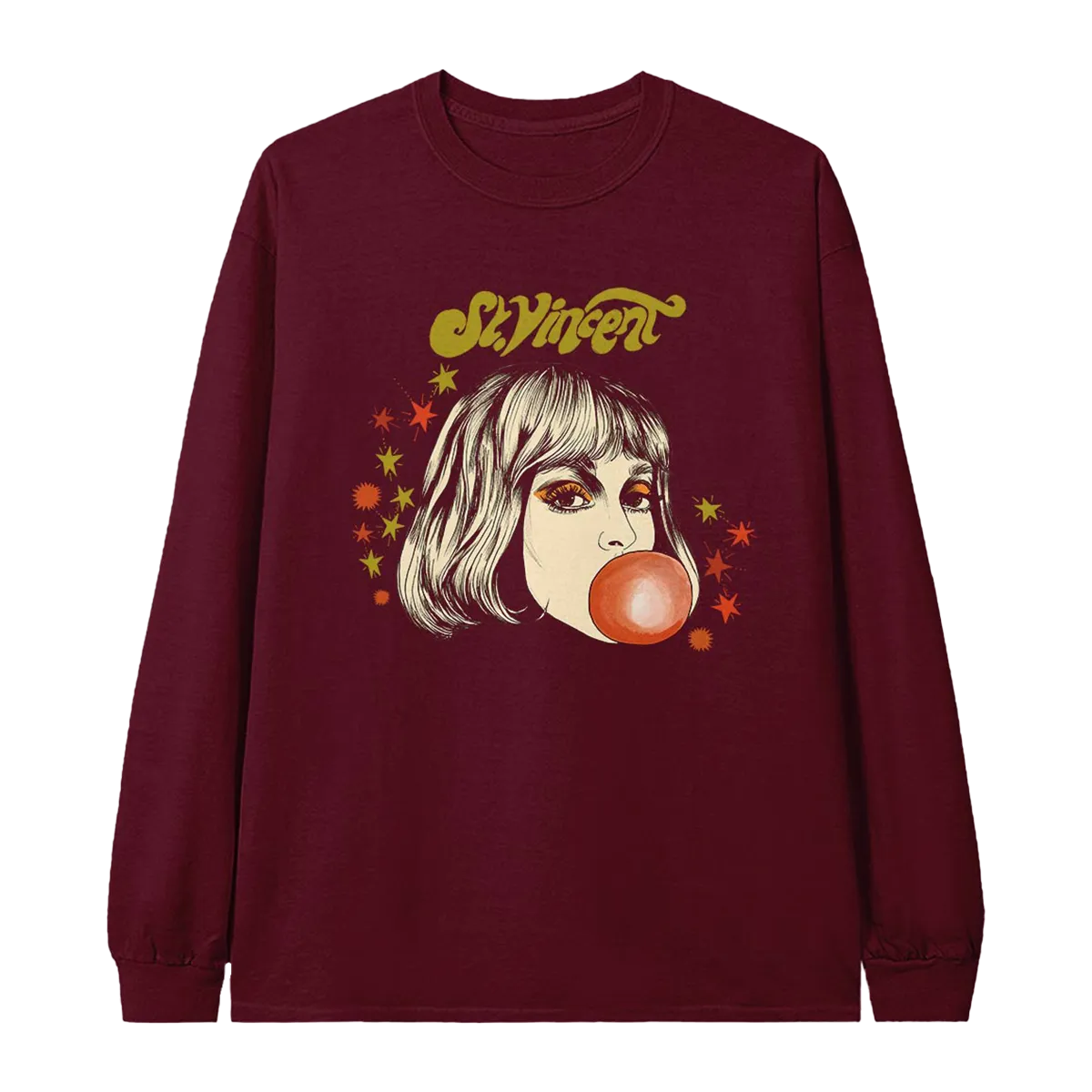 Bubblegum Tour 21 Maroon Long Sleeve Tee