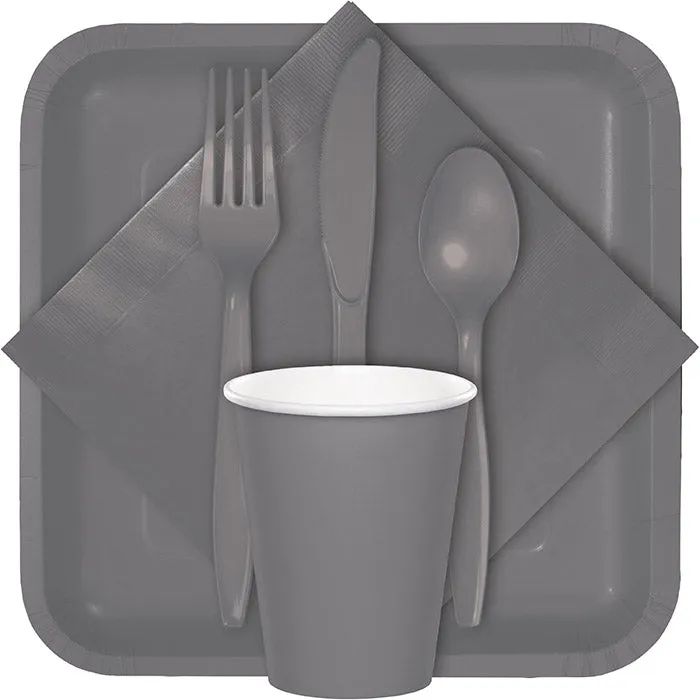 Bulk Glamour Gray Plastic Knives (288 per Case)