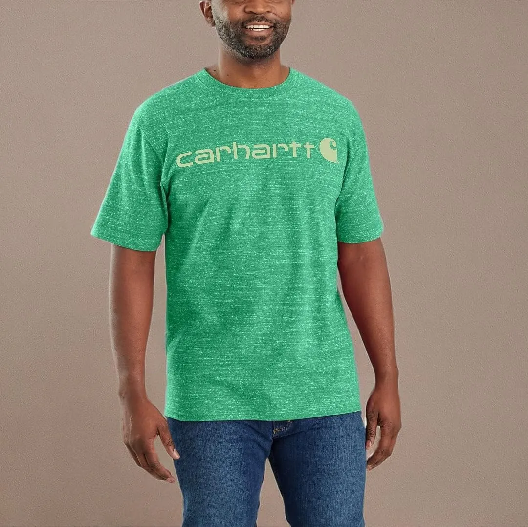 Carhartt Men's Big Signature Logo Short Sleeve T-Shirt