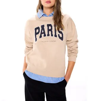 City Graphic Sweatshirt Beige