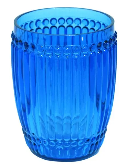 Cobalt Water Beads Polycarbonate Glasses