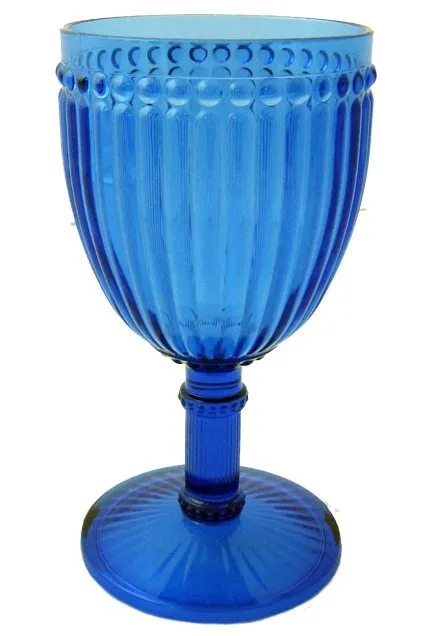 Cobalt Water Beads Polycarbonate Glasses