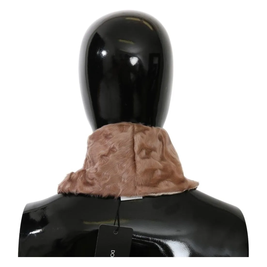 Dolce & Gabbana Elegant Beige Lambskin Scarf for Women