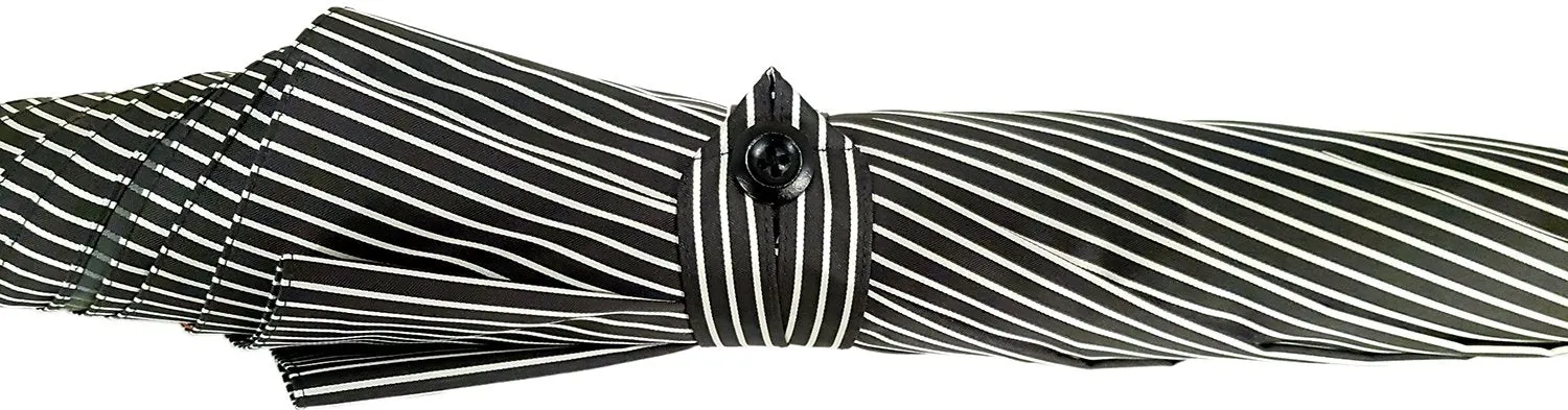 Double Cloth Men's Black Striped Umbrella