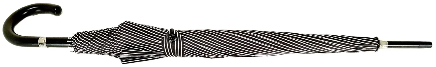 Double Cloth Men's Black Striped Umbrella