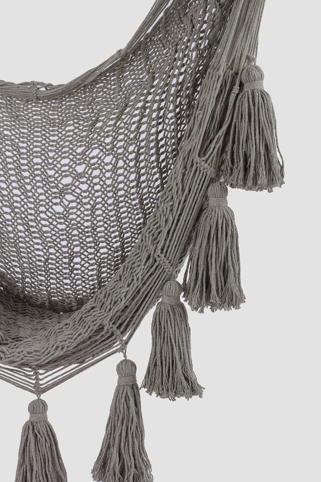 Dream Sands Tasseled Cotton Rope Mexican Hammock Swing from Mexico