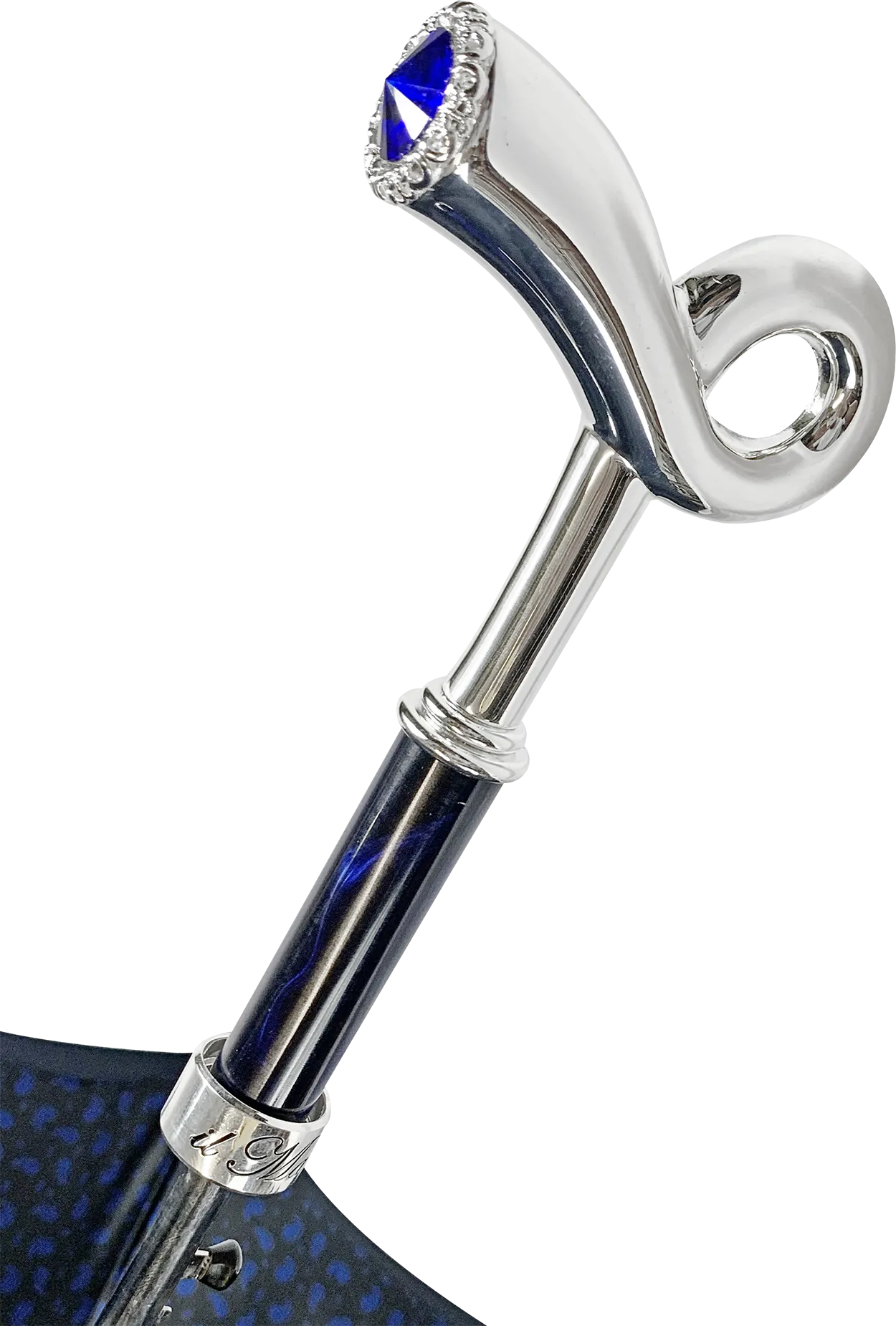 Elegant Double canopy blue umbrella