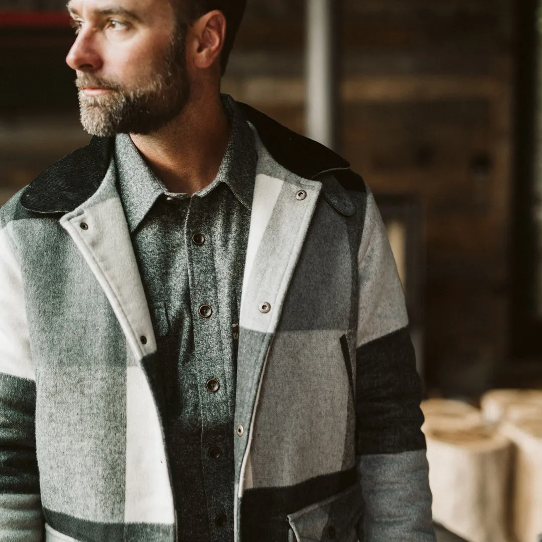 Ellis Wool Jacket | Gray Valley Plaid and Corduroy