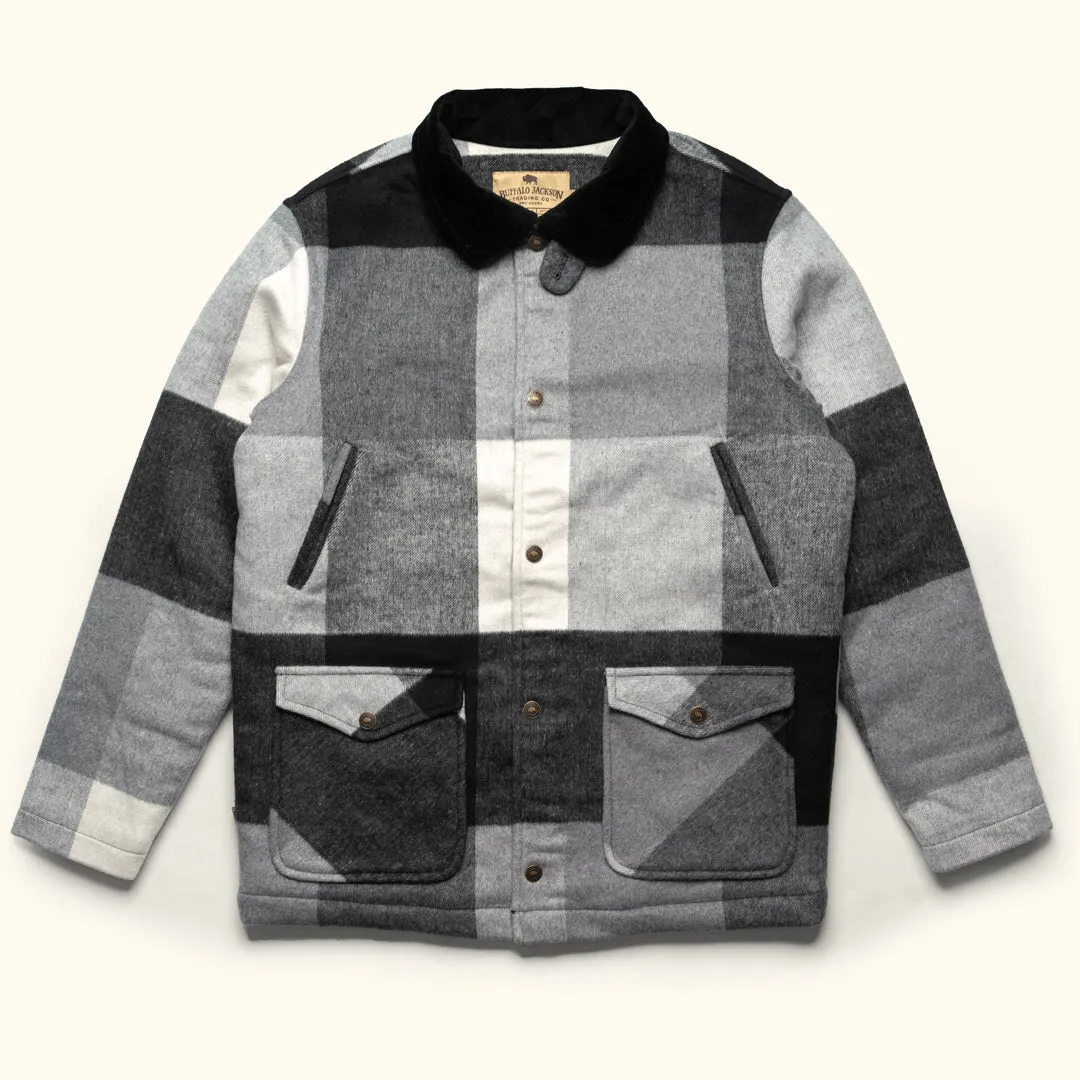 Ellis Wool Jacket | Gray Valley Plaid and Corduroy