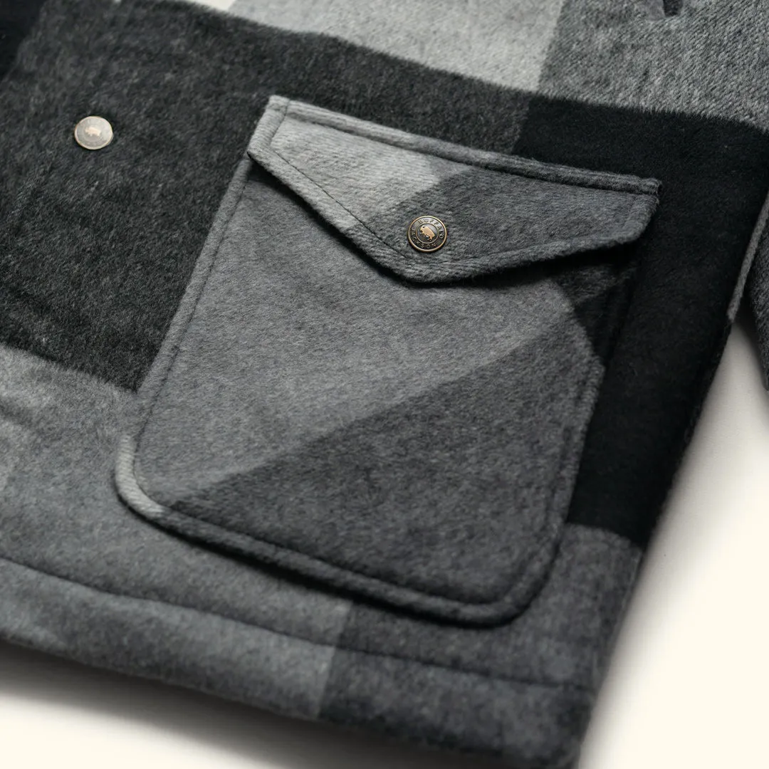 Ellis Wool Jacket | Gray Valley Plaid and Corduroy