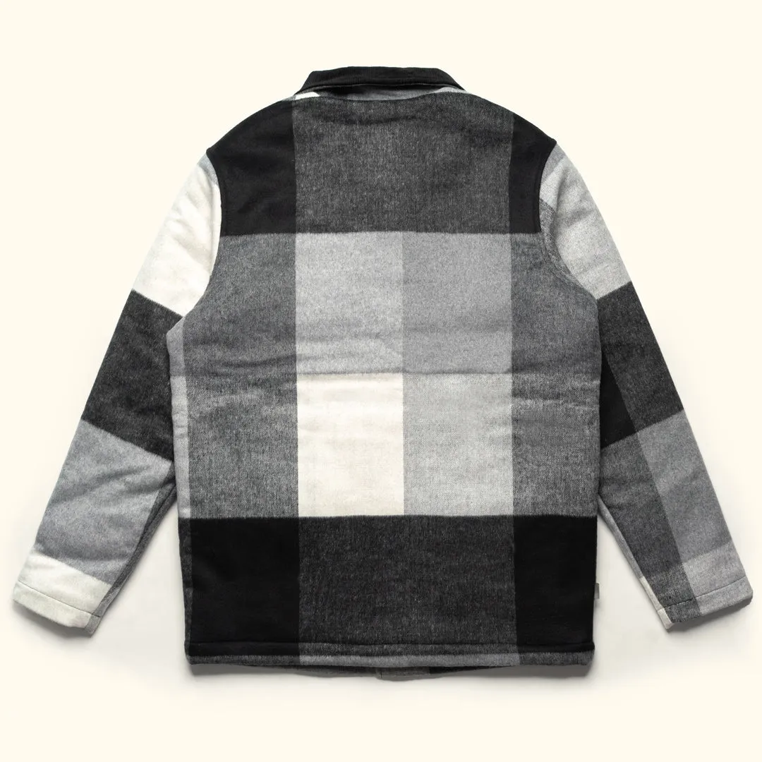 Ellis Wool Jacket | Gray Valley Plaid and Corduroy