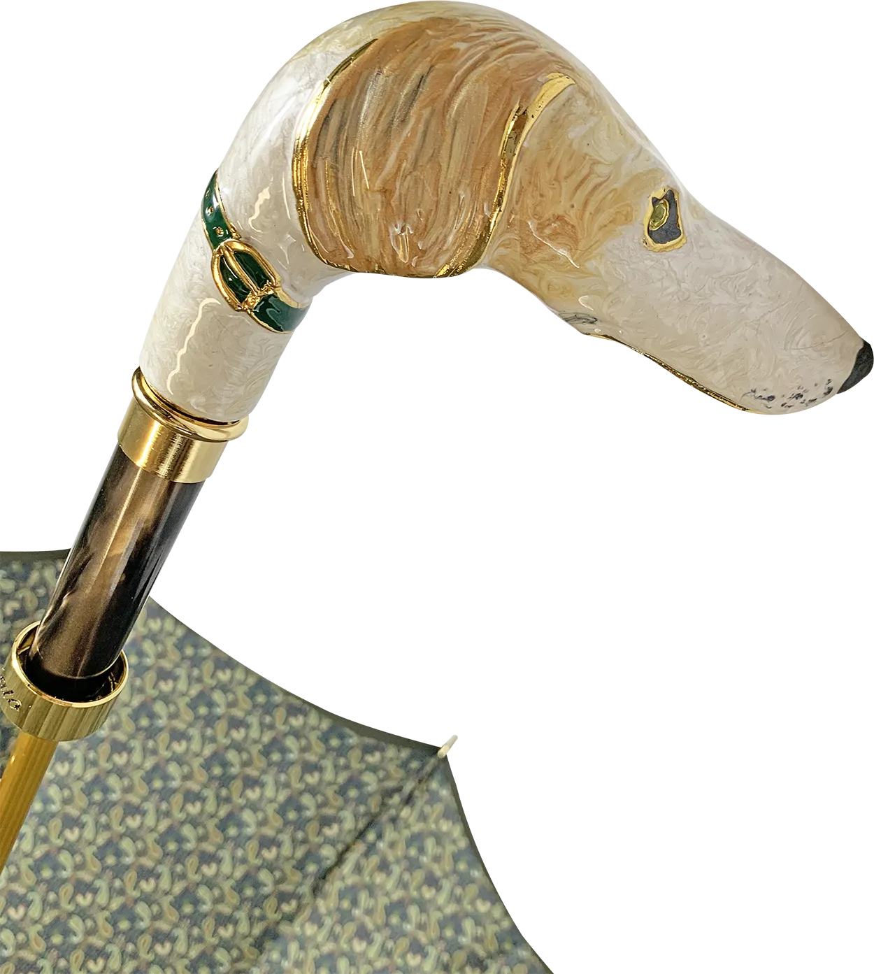 Exclusive hand-painted greyhound umbrella