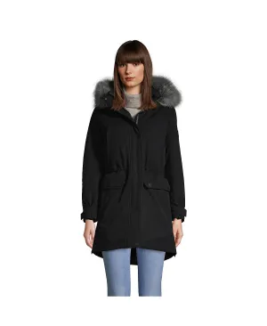 Expedition Down Lands' End Women's Waterproof Winter Parka, Black