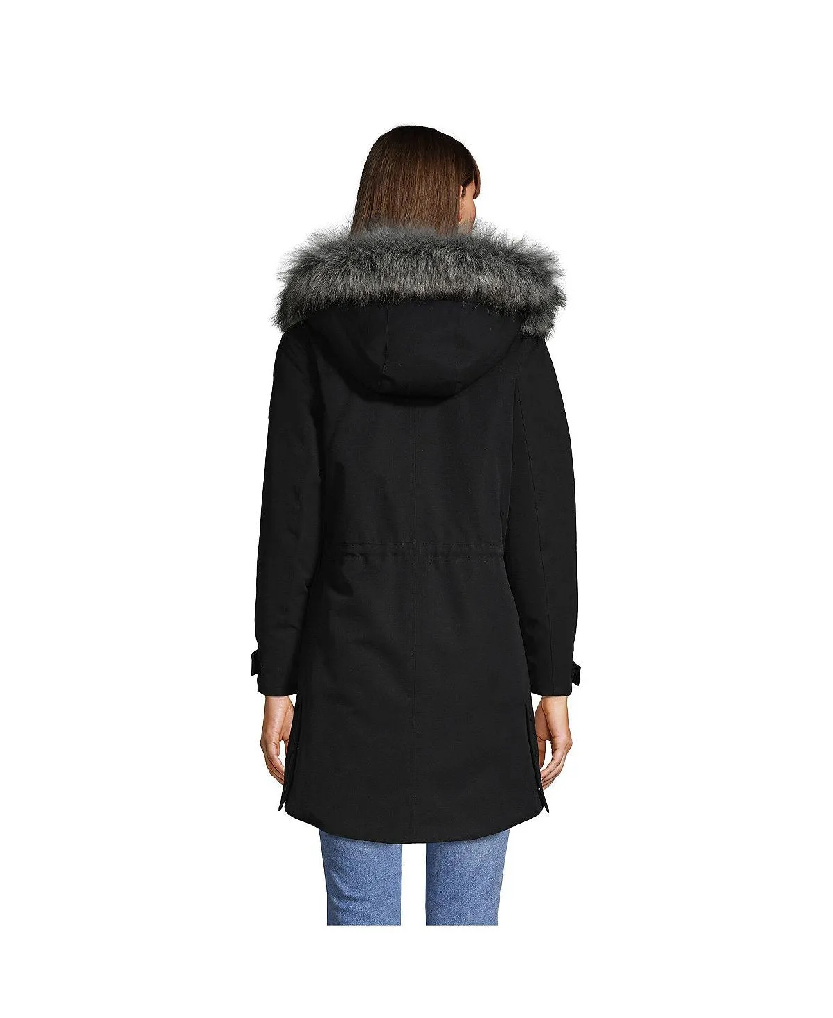 Expedition Down Lands' End Women's Waterproof Winter Parka, Black