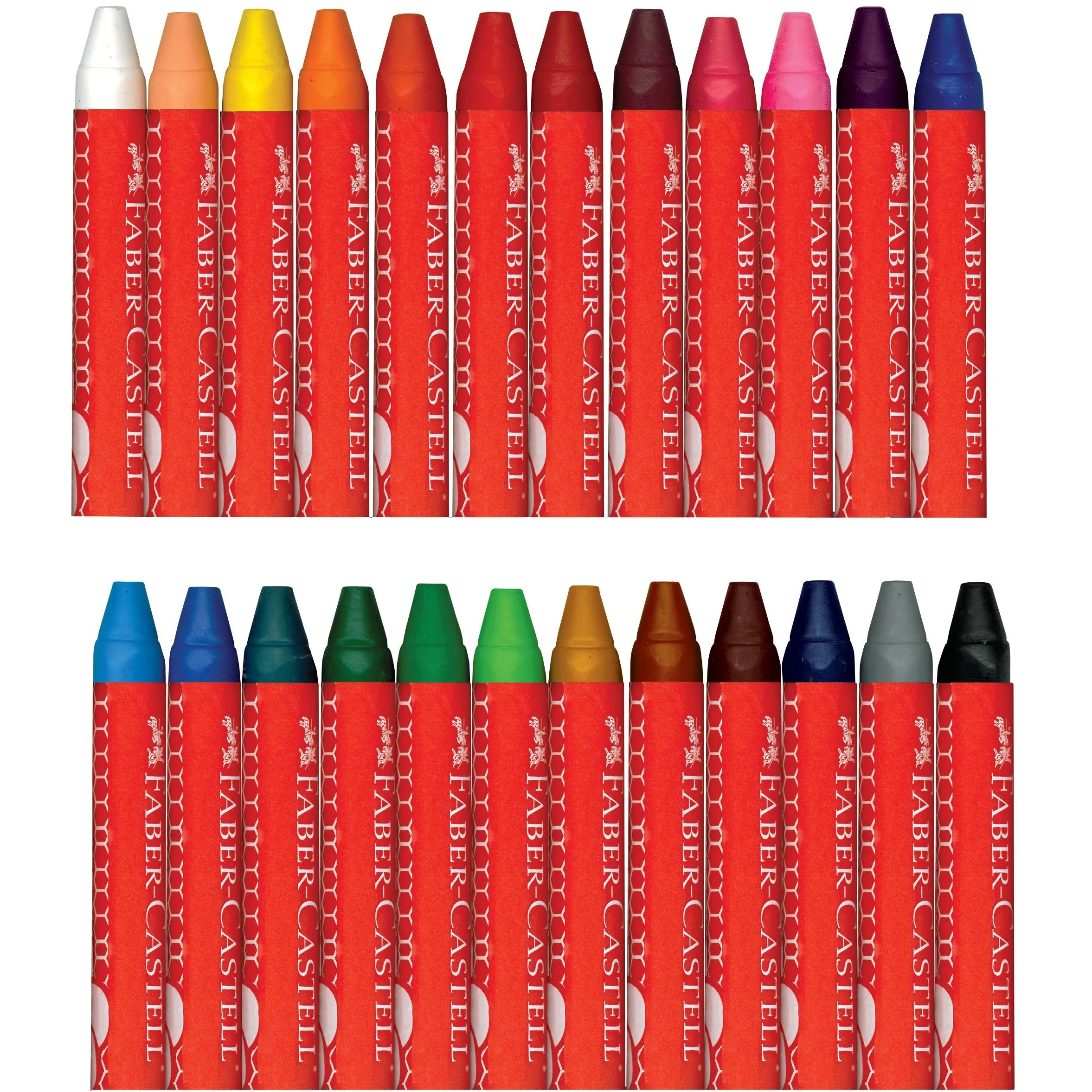 Faber-Castell Brilliant Beeswax Crayon Set in Storage Case