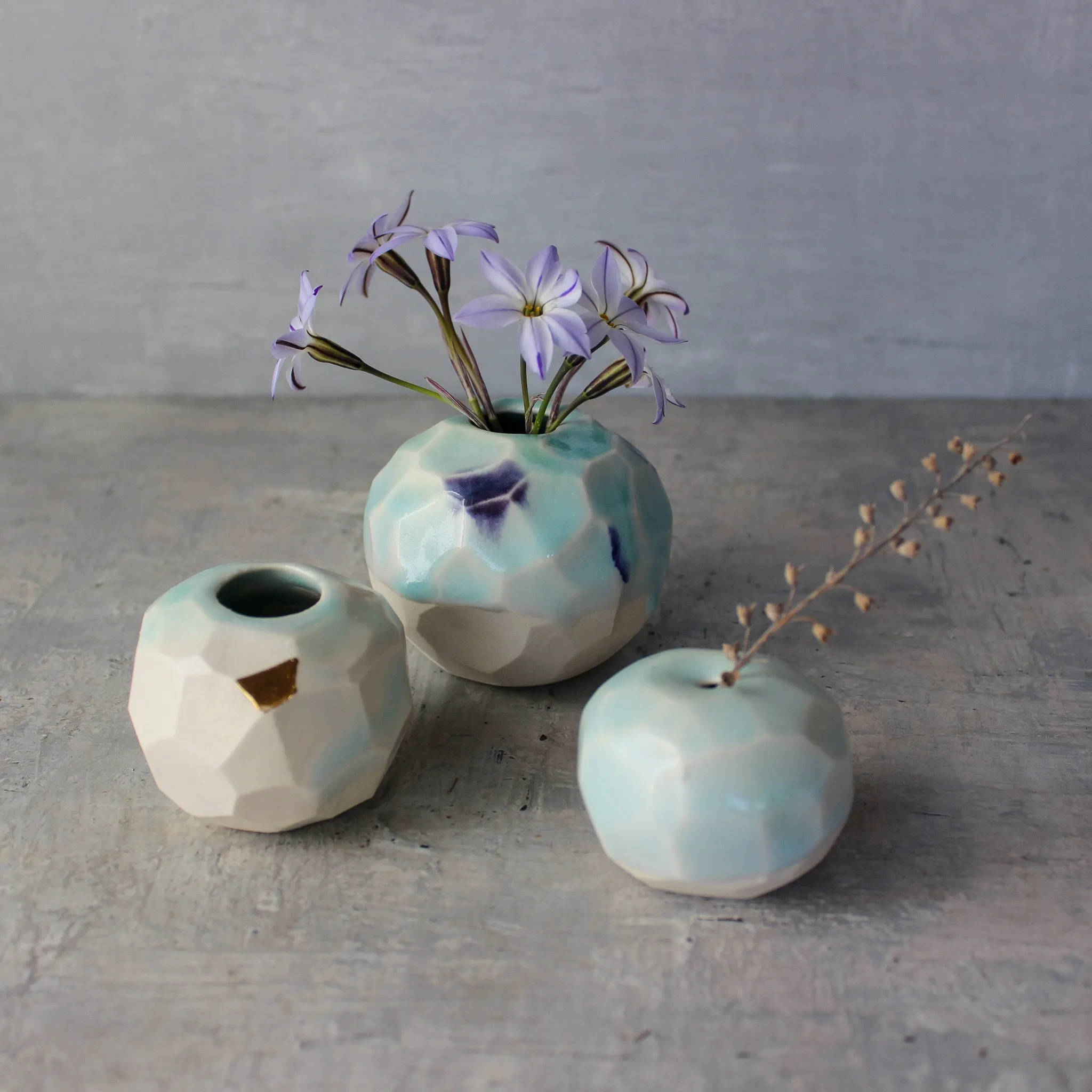 Faceted Vessels : Powder Blue