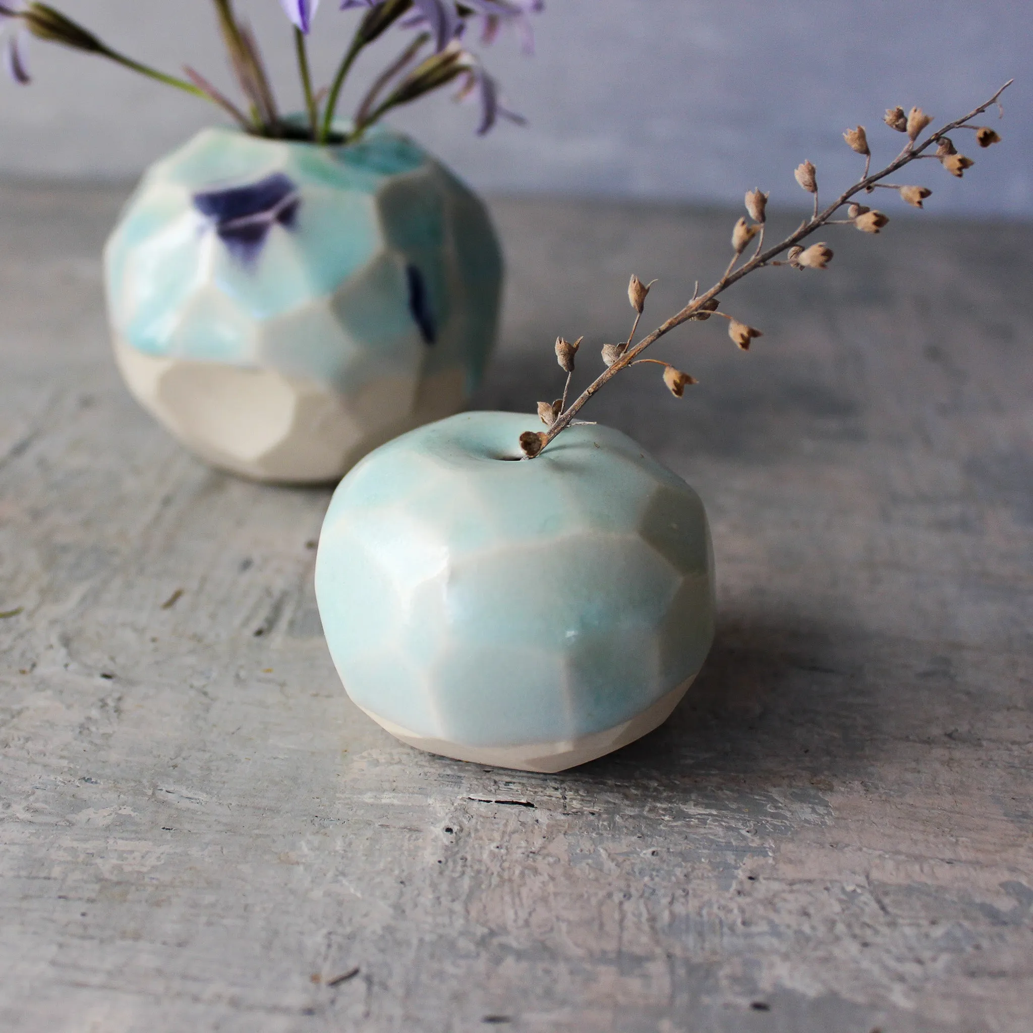 Faceted Vessels : Powder Blue