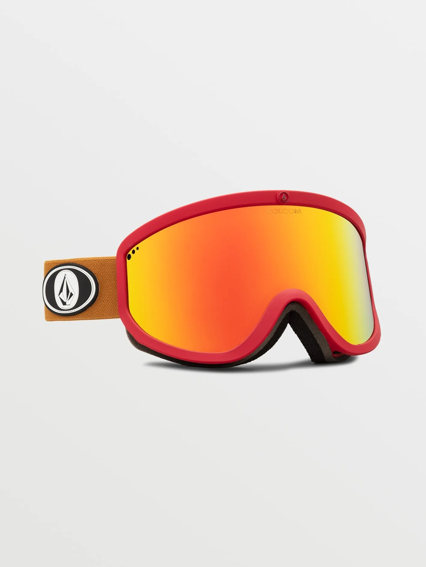Footprints Goggle with Bonus Lens - Charamel / Red Chrome