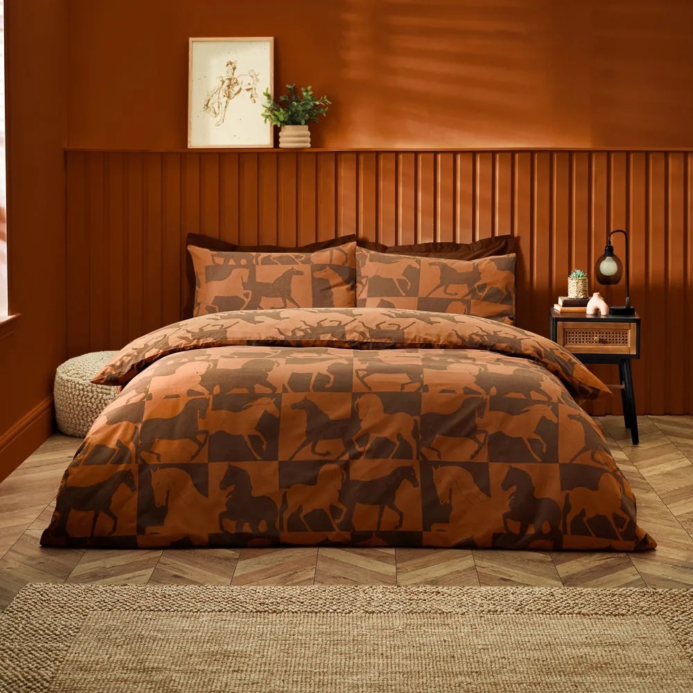 Herve Reversible Duvet Cover Set Tan