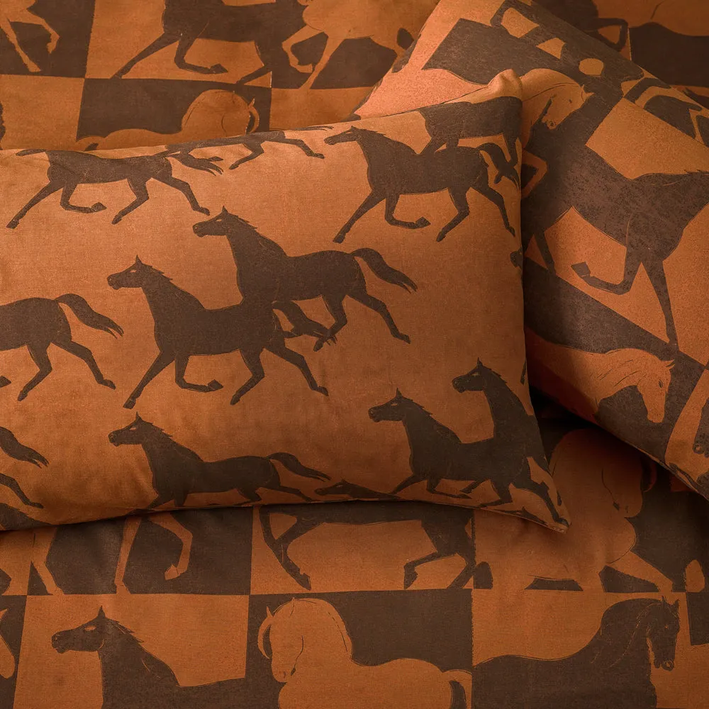 Herve Reversible Duvet Cover Set Tan