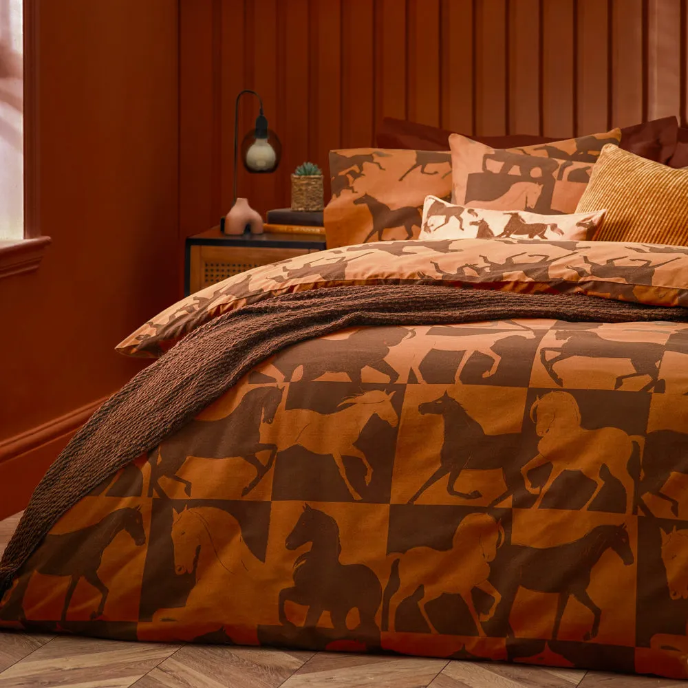 Herve Reversible Duvet Cover Set Tan