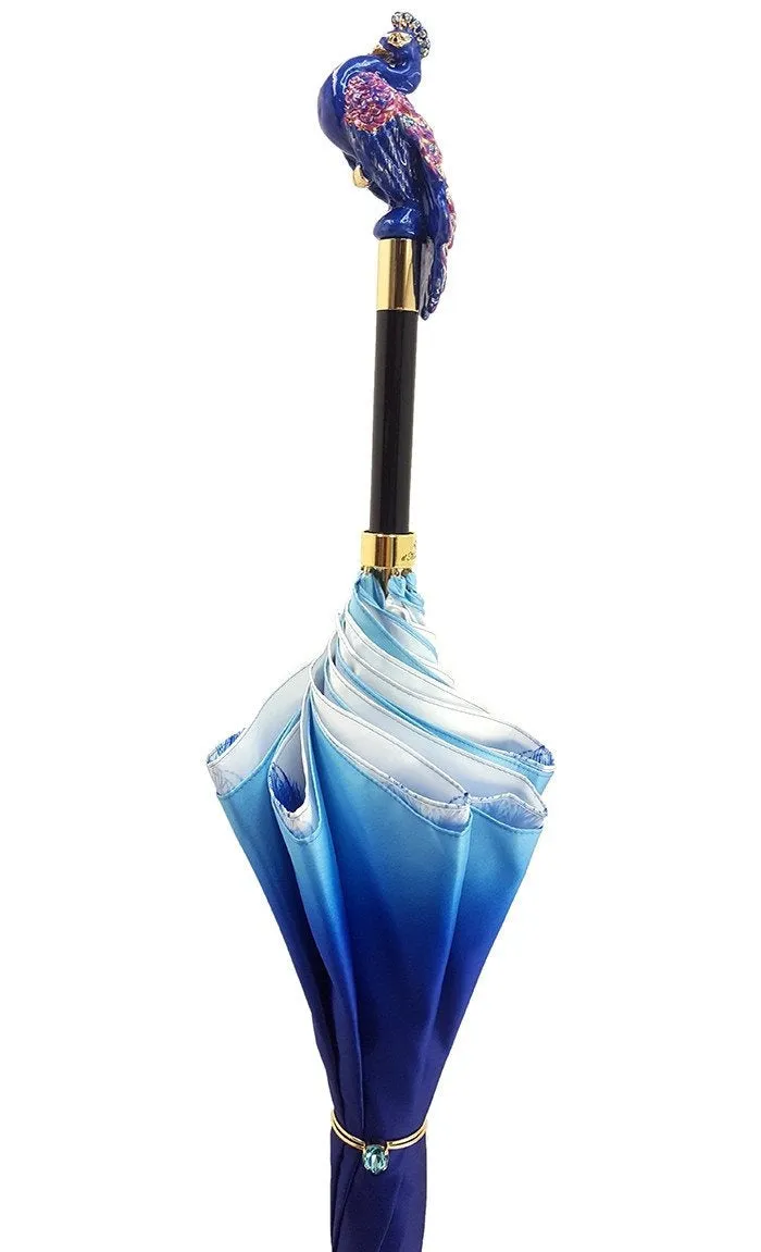il Marchesato Blue Peacock Umbrella