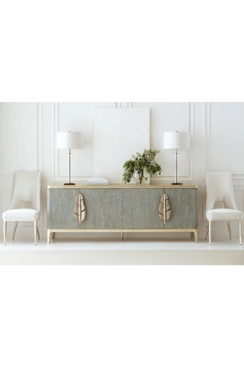 Ivory Modern Dining Chair | Caracole Guest of Honor