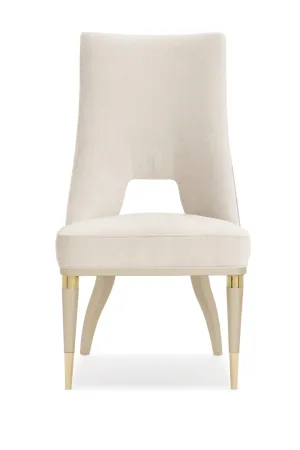 Ivory Modern Dining Chair | Caracole Guest of Honor