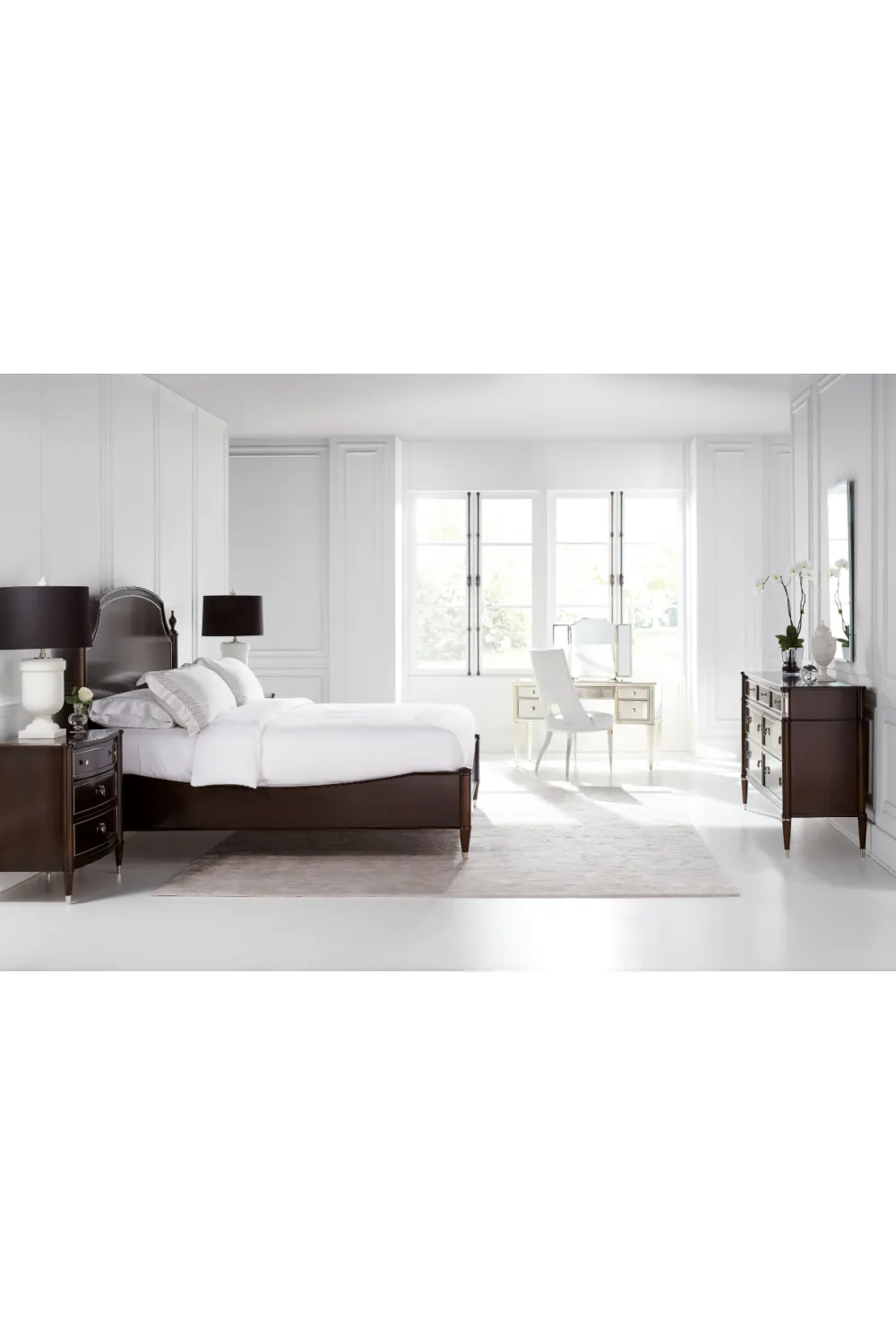 Ivory Modern Dining Chair | Caracole Guest of Honor