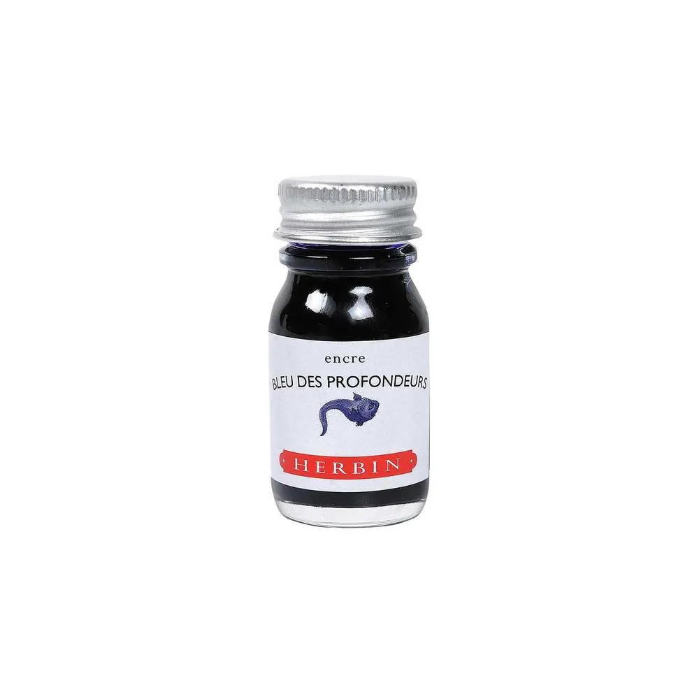 J Herbin Ink Bottle (10ml / 30ml) - Bleu des Profondeurs
