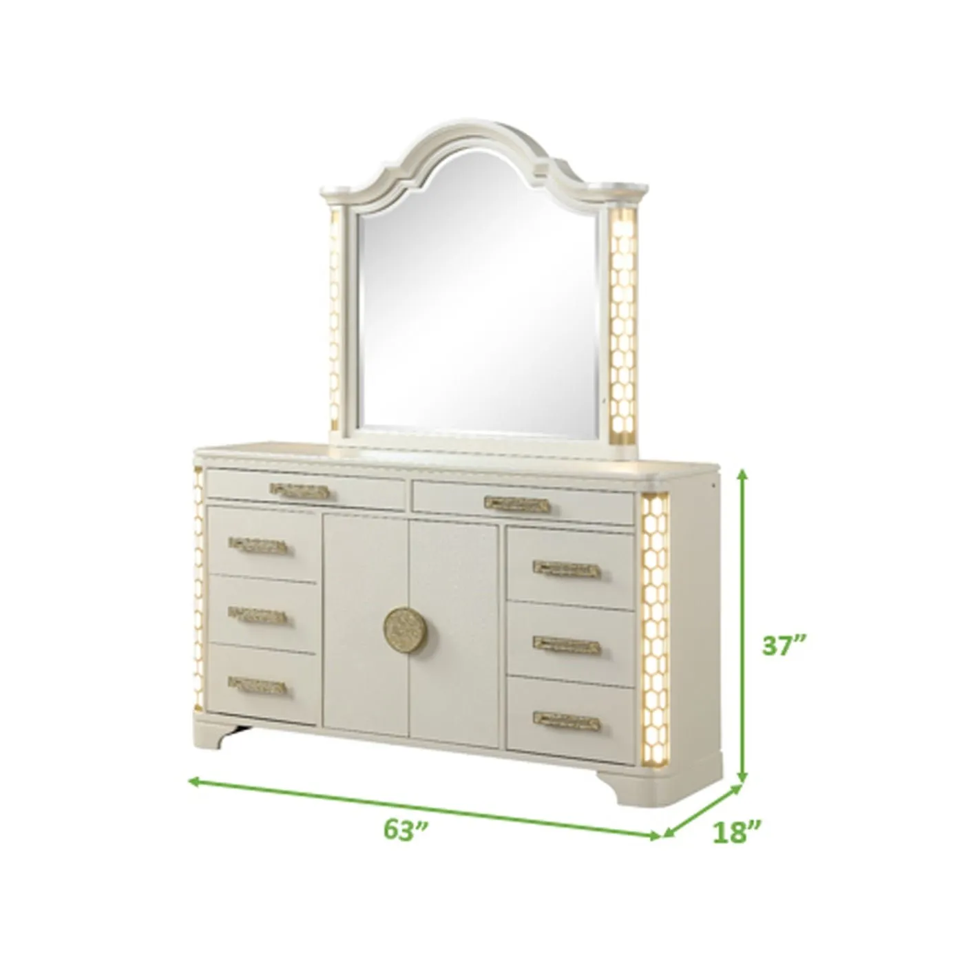 Jasmine Bedroom Collection Dresser/Mirror