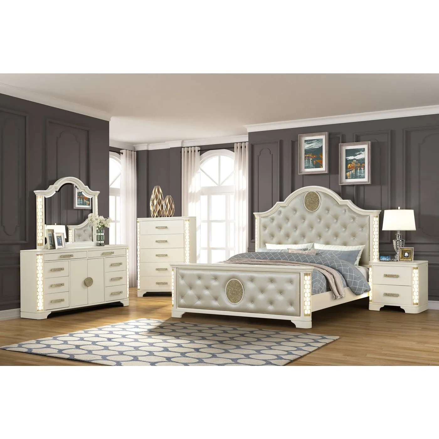 Jasmine Bedroom Collection Dresser/Mirror