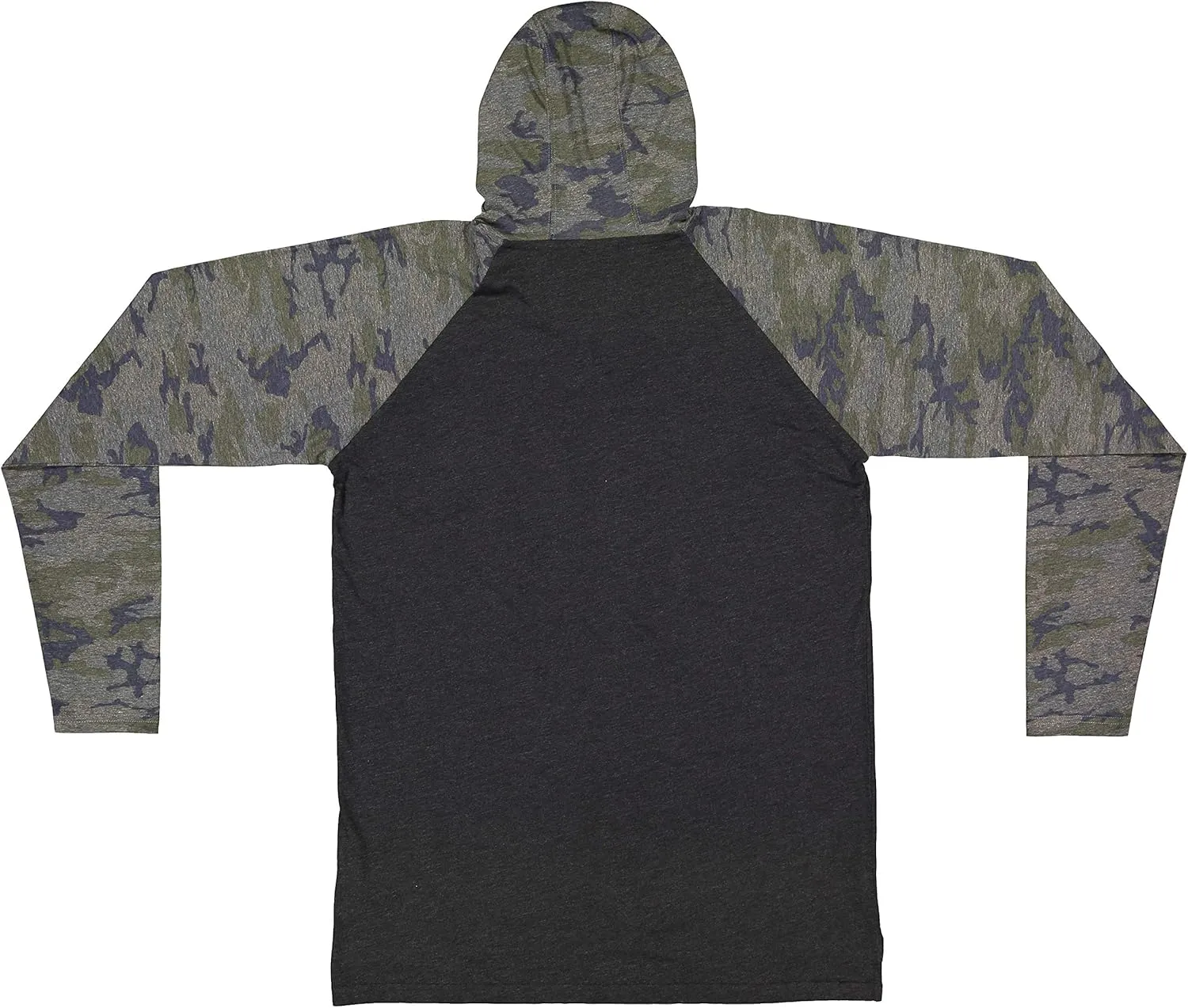 LAT Mens Hooded Raglan Long Sleeve Fine Jersey Tee (6917)