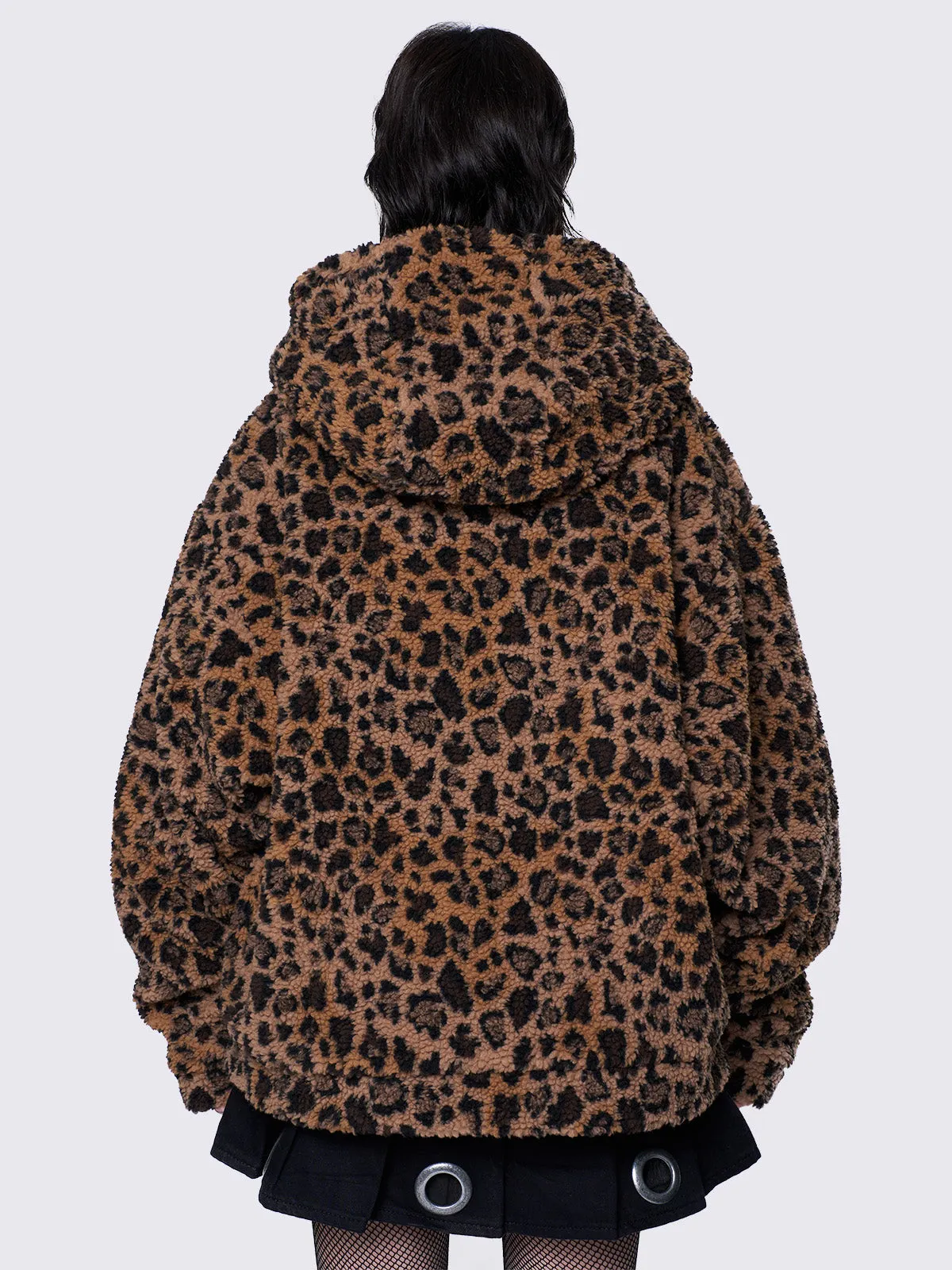 Leopard Borg Jacket
