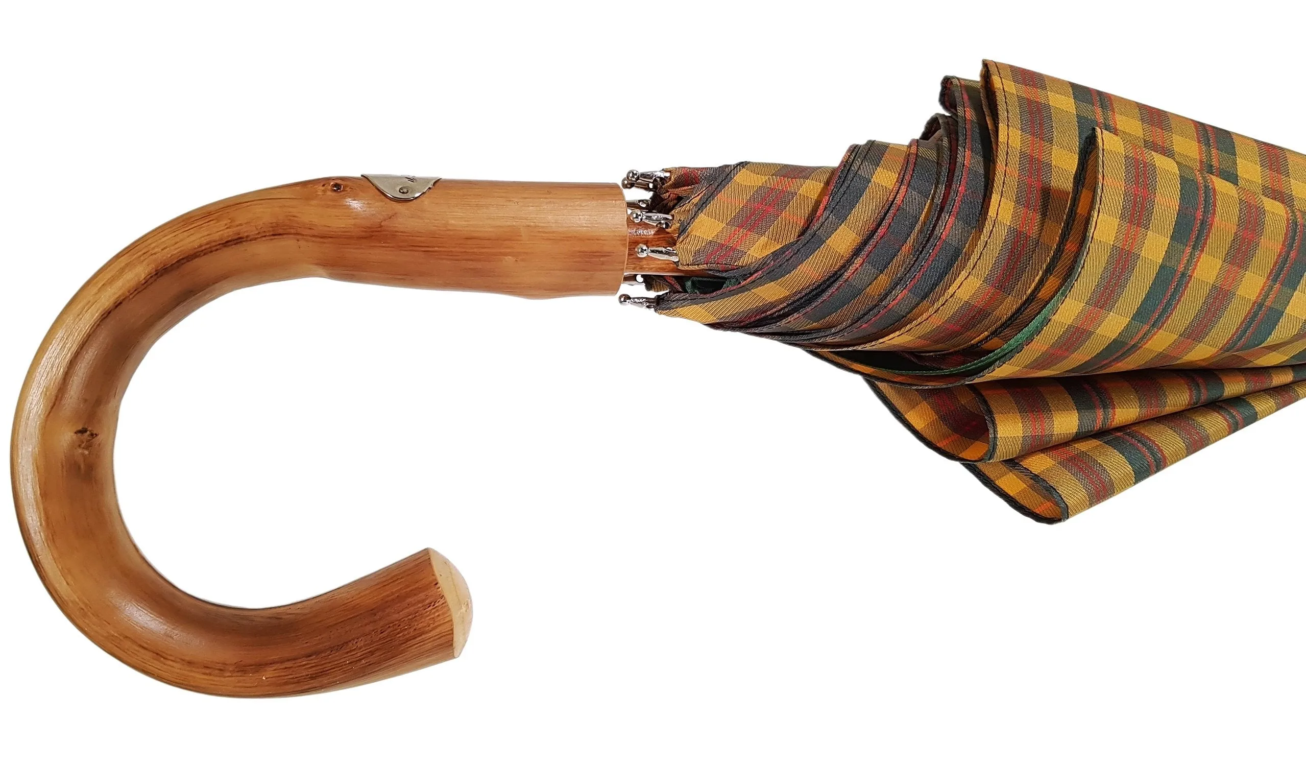 Marchesato Double Cloth Men's Umbrella - Tartan Design