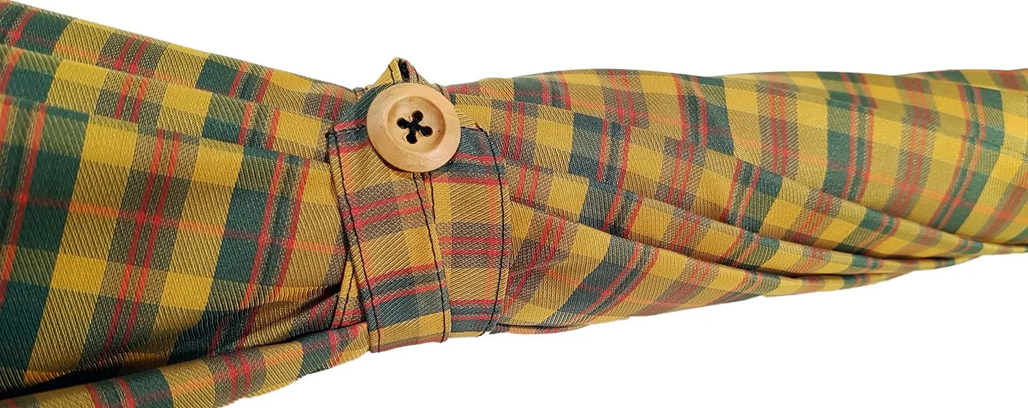 Marchesato Double Cloth Men's Umbrella - Tartan Design