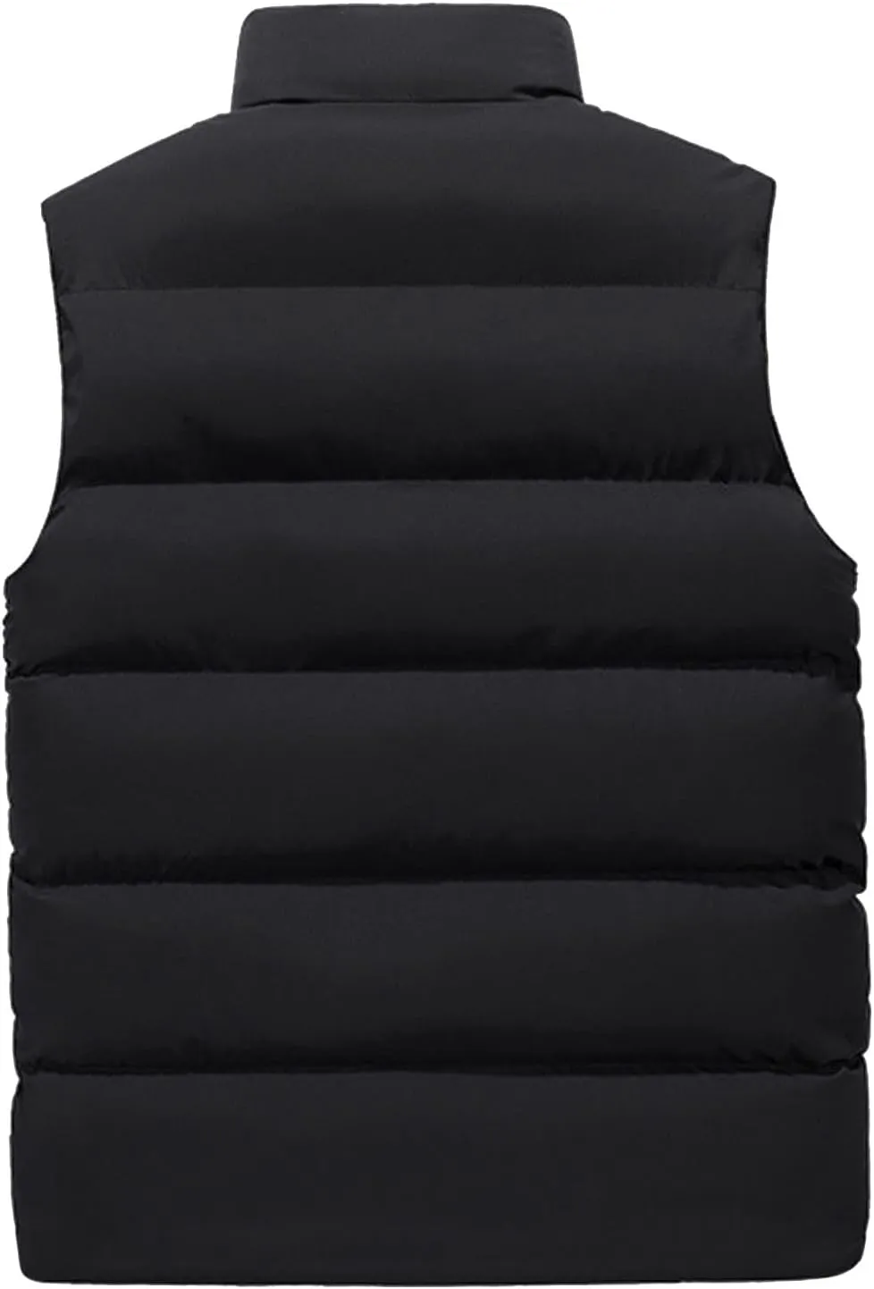 Men'S Puffer Vest,Winter Lightweight Polo Puffer Vest Zip Up Sleeveless Ski Vest Plus Size Outerwear Red,Black S-5Xl