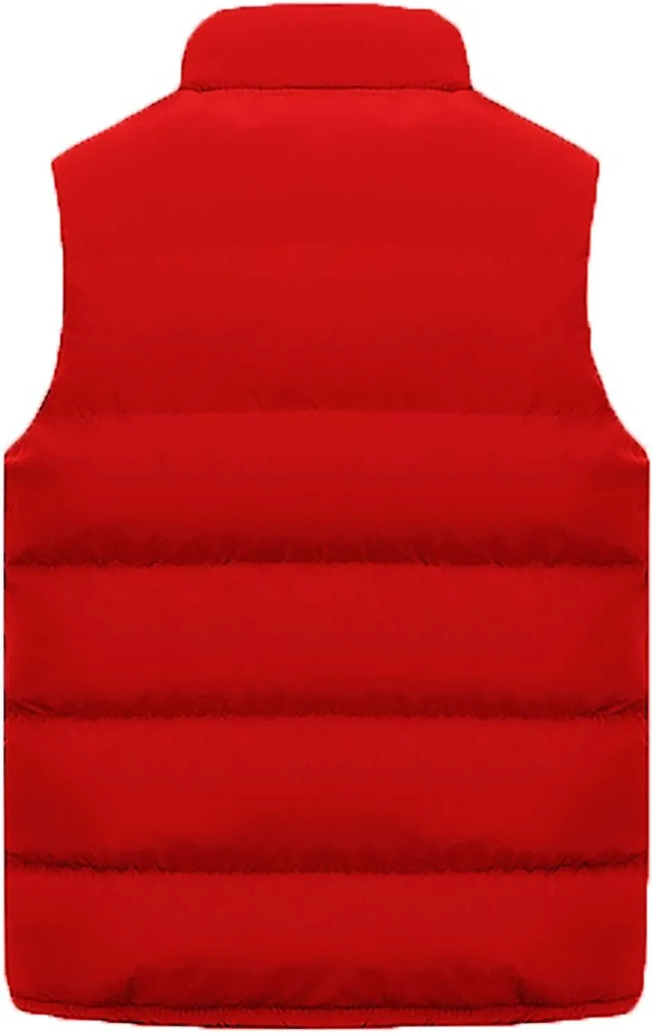 Men'S Puffer Vest,Winter Lightweight Polo Puffer Vest Zip Up Sleeveless Ski Vest Plus Size Outerwear Red,Black S-5Xl