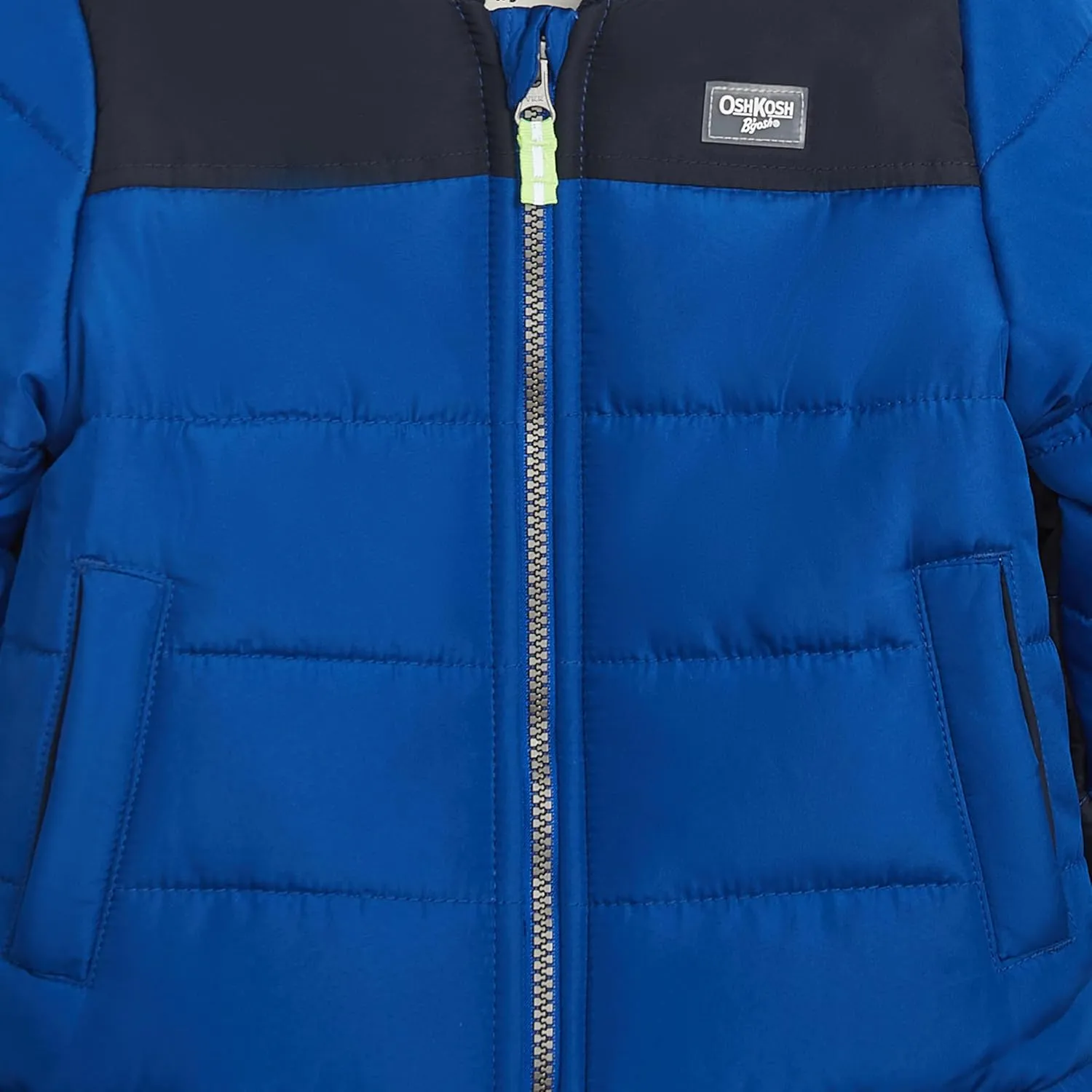 OSHKOSH B'GOSH Boys' Fleece-Lined Hooded Puffer Jacket Winter Coat