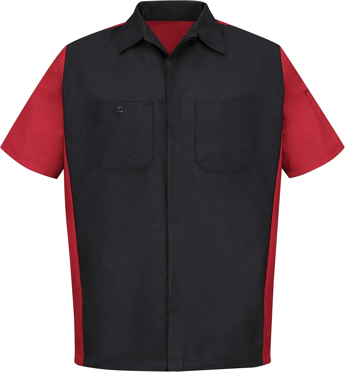 Red Kap Men's Ripstop Crew Shirt, Short Sleeve