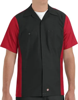 Red Kap Men's Ripstop Crew Shirt, Short Sleeve