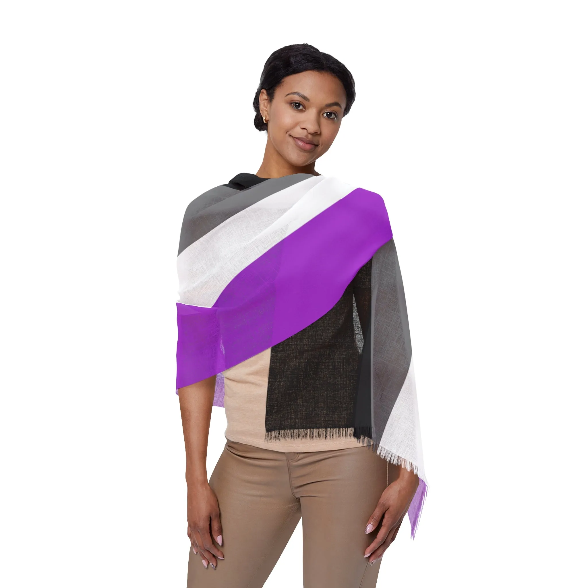 SHAVA CO Asexual Flag Light Scarf