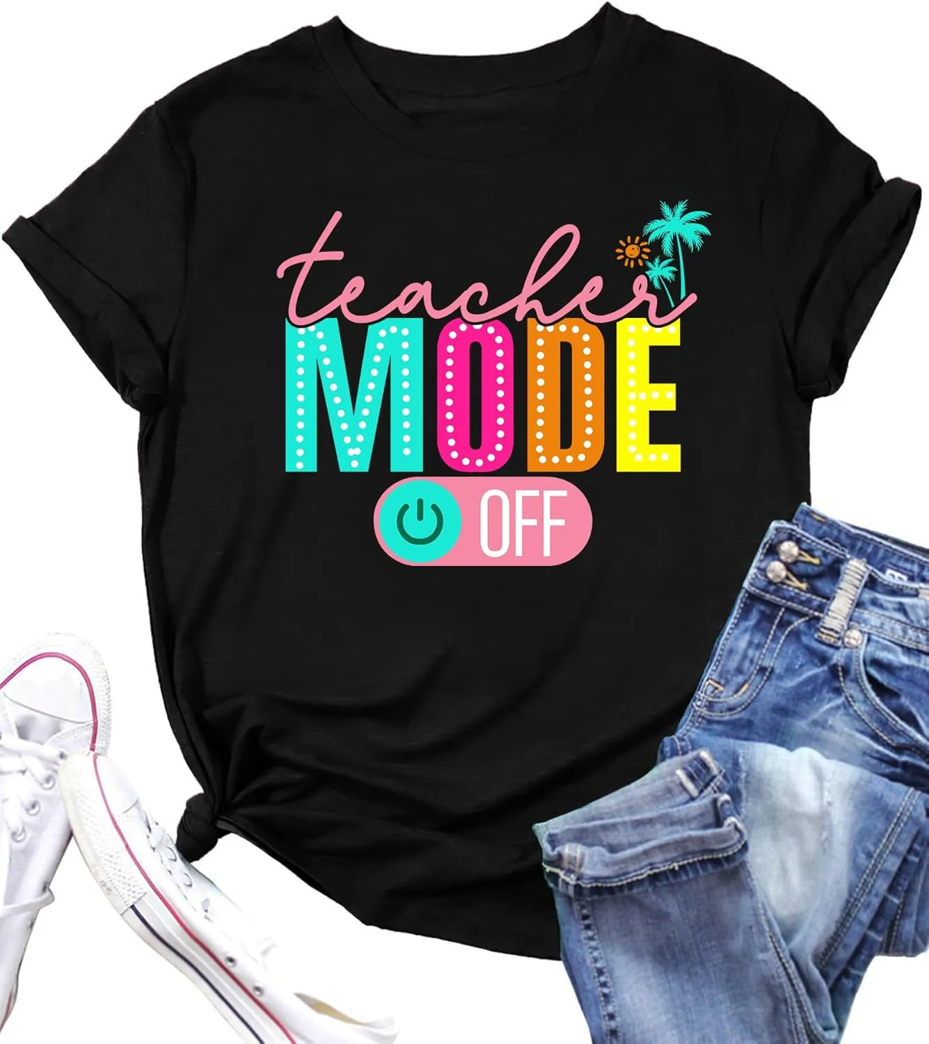 Teacher Shirts for Women: Last Day of School T-Shirt Bruh We Out Teacher Letter Print Casual Short Sleeve Tops