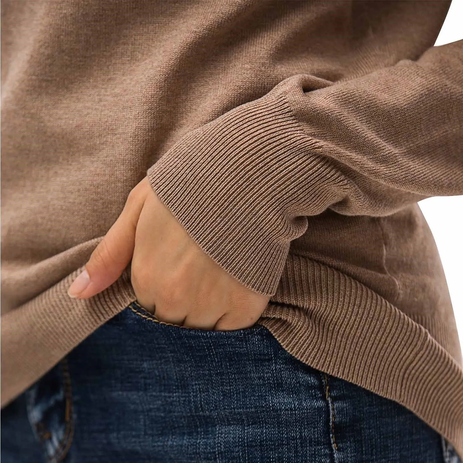 Turtleneck Pullover Sweater for Women